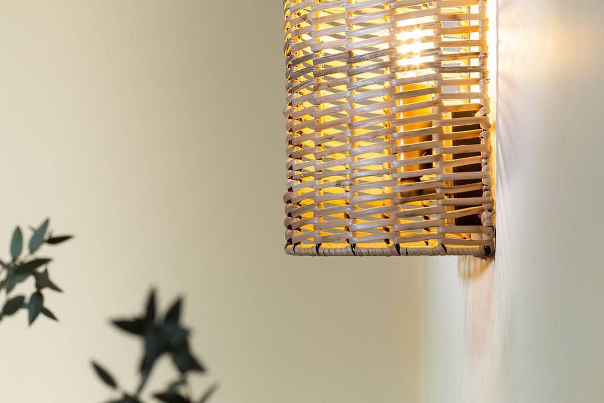 Noko Rattan Wall Lamp - Small