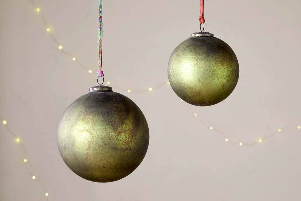 Oko Giant Bauble - Matt Green-CHRISTMAS DECORATIONS-Nkuku
