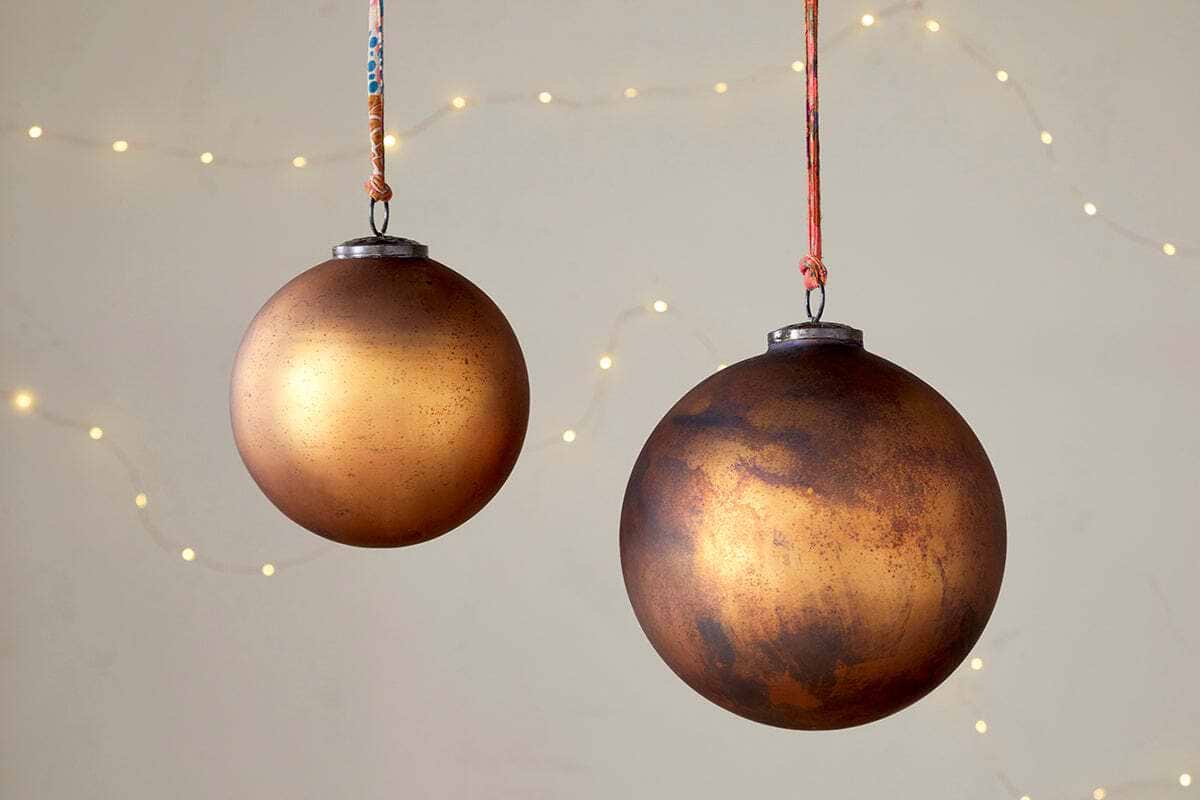 Oko Giant Bauble - Matt Gold-CHRISTMAS DECORATIONS-Nkuku