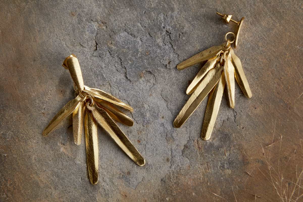 Omuti Earrings - Gold-GIFTING-Nkuku