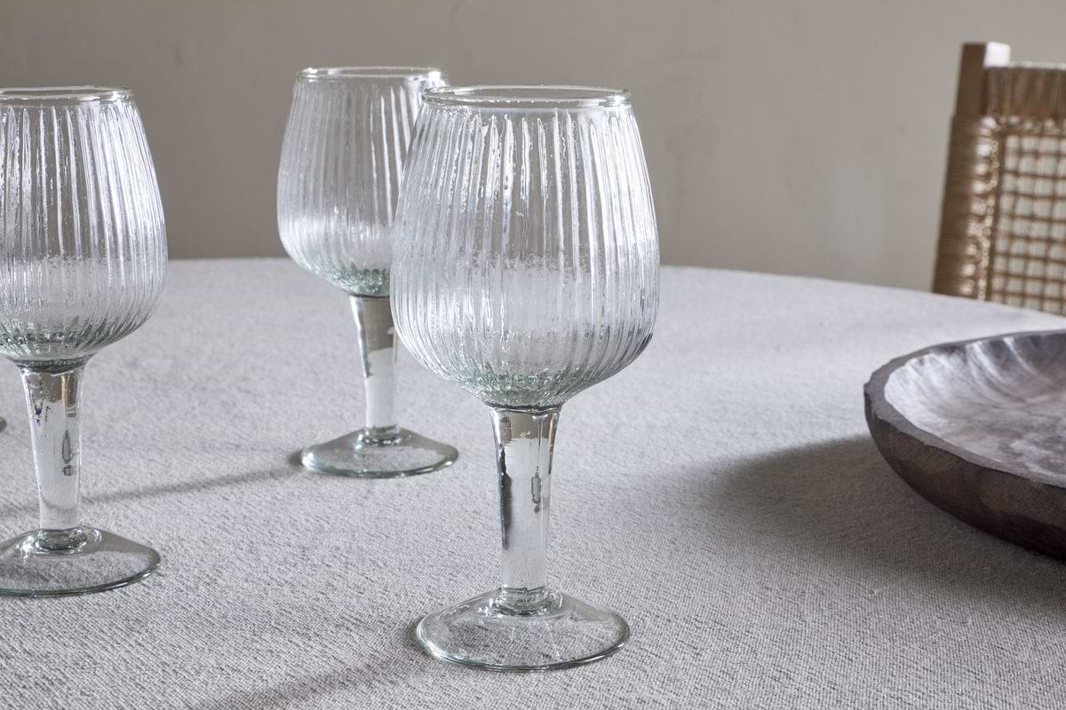 Otuba Wine Glass - Clear (Set of 4) - nkuku – Nkuku
