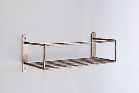 Olani Bathroom Shelf - Antique Brass