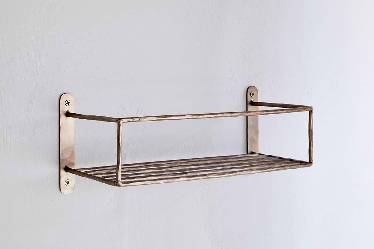 Olani Bathroom Shelf - Antique Brass
