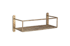 Olani Bathroom Shelf - Antique Brass