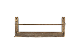 Olani Bathroom Shelf - Antique Brass