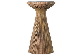 Omari Mango Wood Candlestick - Natural