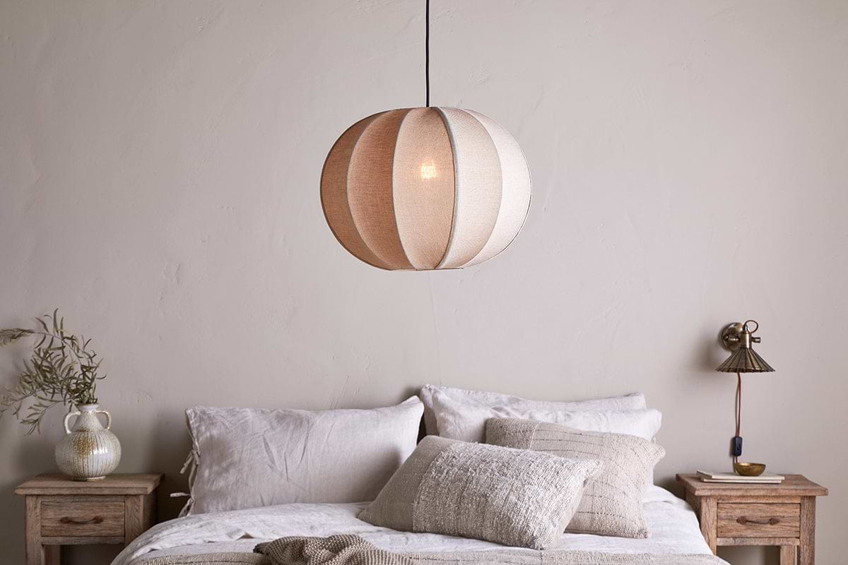 Orisa Linen Lampshade - Off White-SHADES-Nkuku