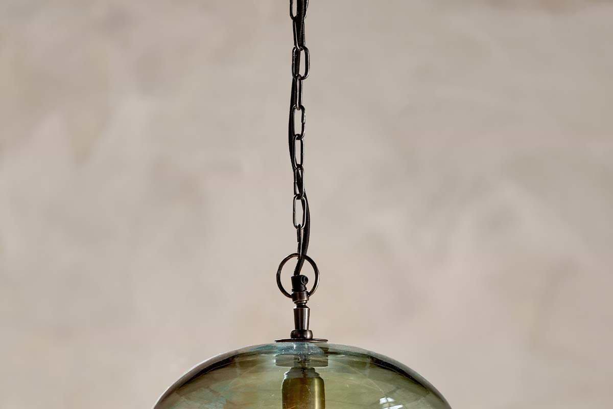 Otoro Recycled Glass Pendant - Green - Small Round