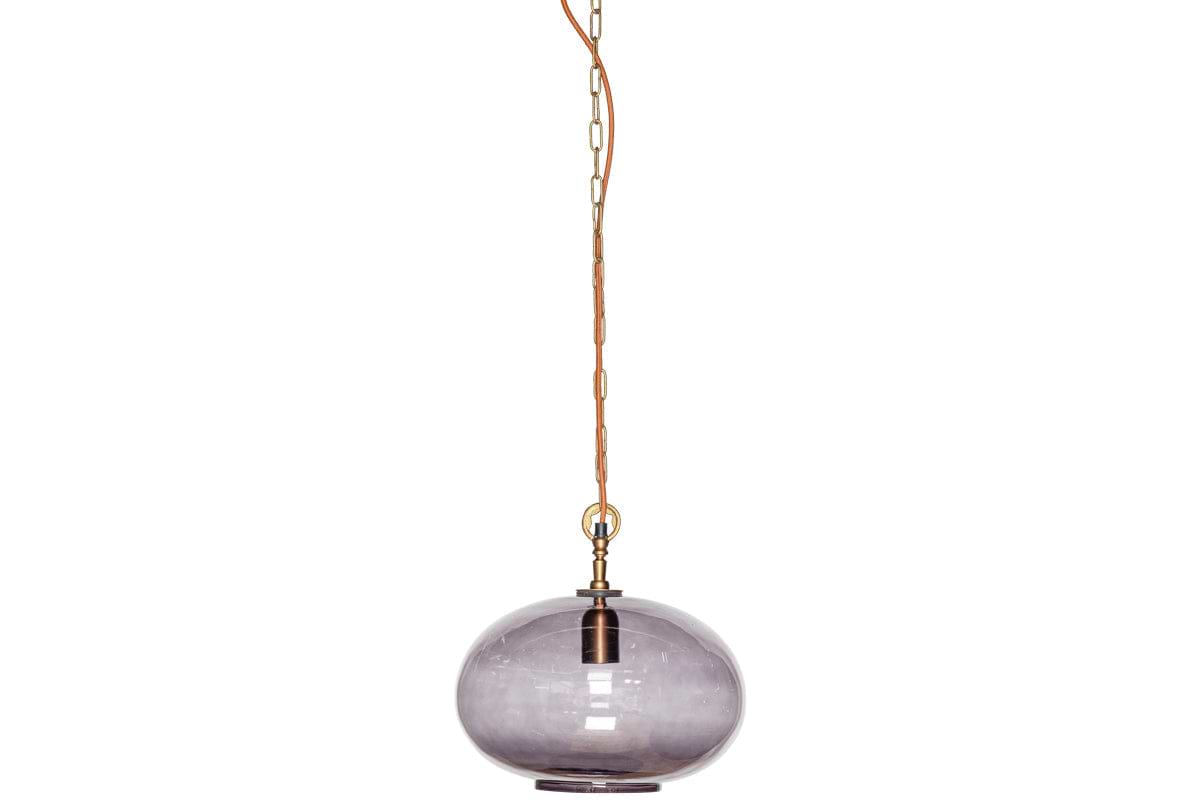 Otoro Recycled Glass Pendant - Smoke - Small Round