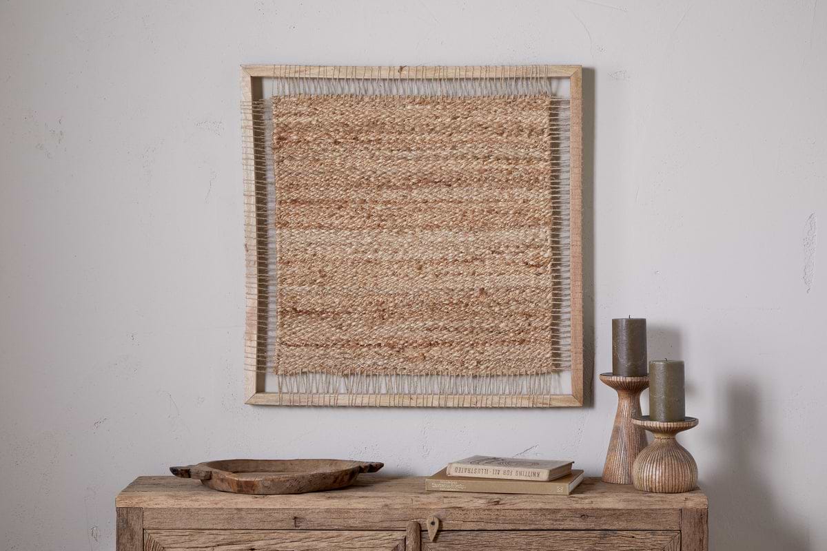 Pemali Woven Jute Wall Art - Natural-DECORATIVE ACCESSORIES-Nkuku