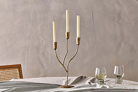 Palani Candelabra - Antique Brass - Small