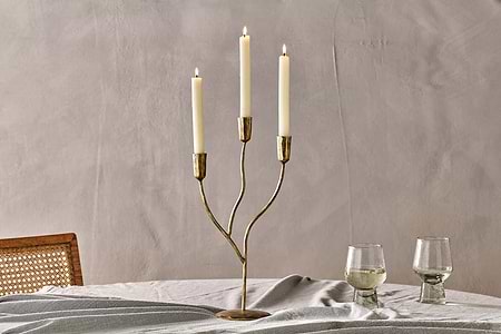 Palani Candelabra - Antique Brass - Small