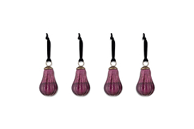 Pannee Drop Baubles - Ruby (Set of 4)