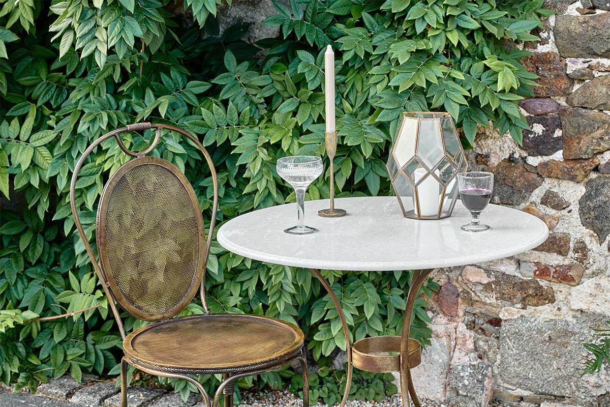 Parwaha Marble Bistro Table
