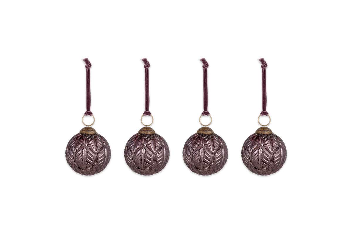 Patta Baubles - Burgundy - (Set of 4)
