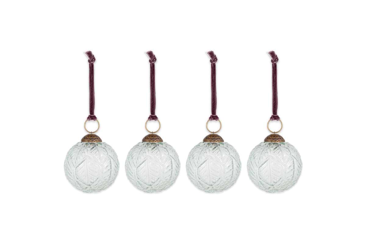 Patta Baubles - Clear - (Set of 4)