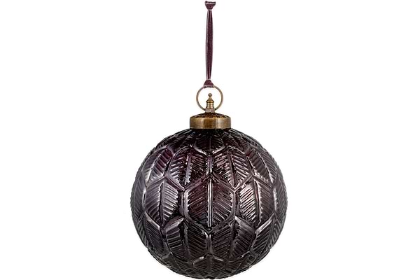 Patta Giant Bauble - Burgundy-CHRISTMAS DECORATIONS-Nkuku