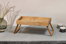 Pawi Mango Wood Breakfast Tray