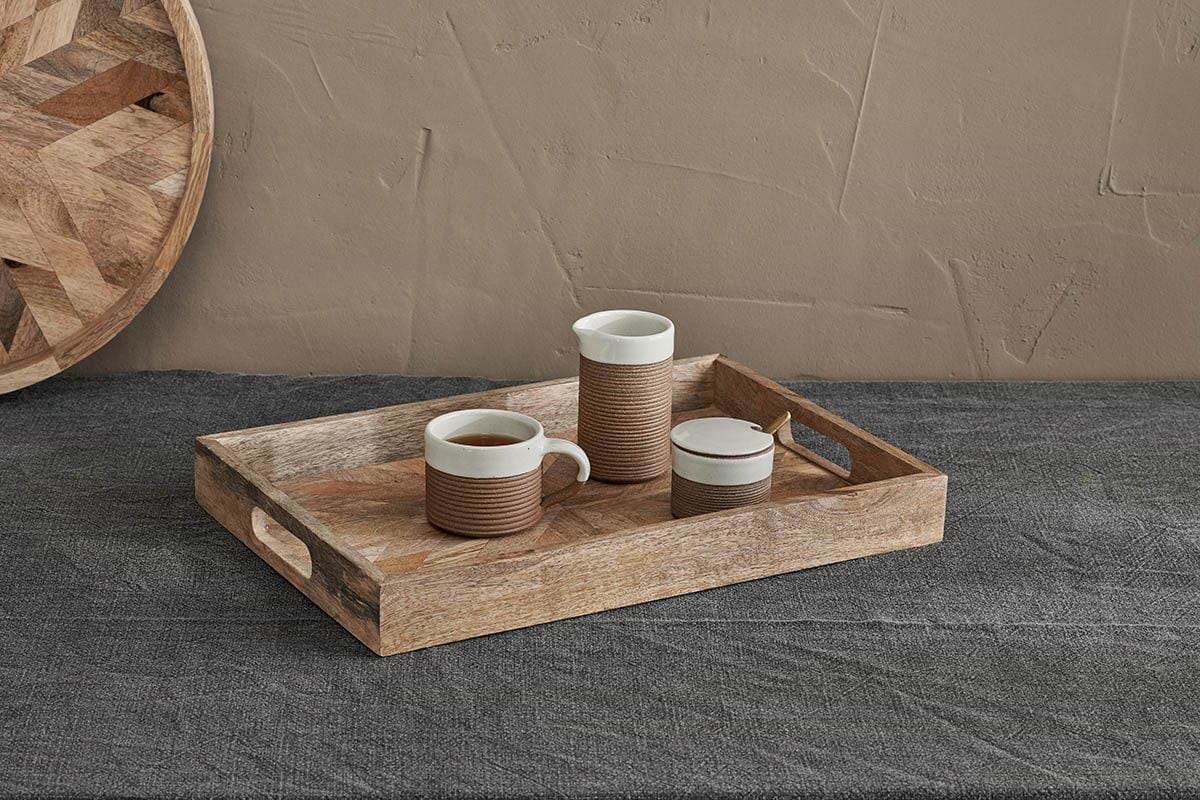 Pawi Mango Wood Tray Rectangle-SERVEWARE-Nkuku