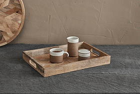 Pawi Mango Wood Tray Rectangle-SERVEWARE-Nkuku