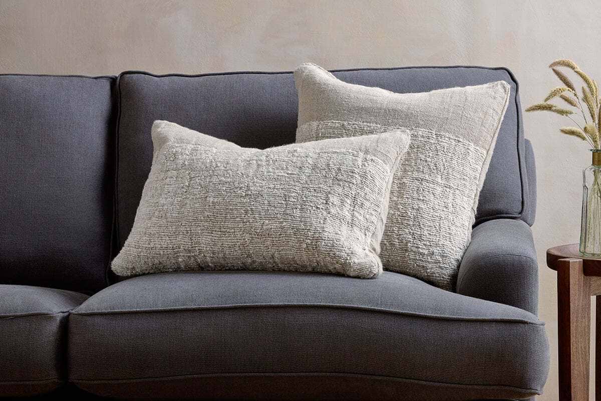 Puli Recycled Linen Cushion Cover - Natural-TEXTILES-Nkuku