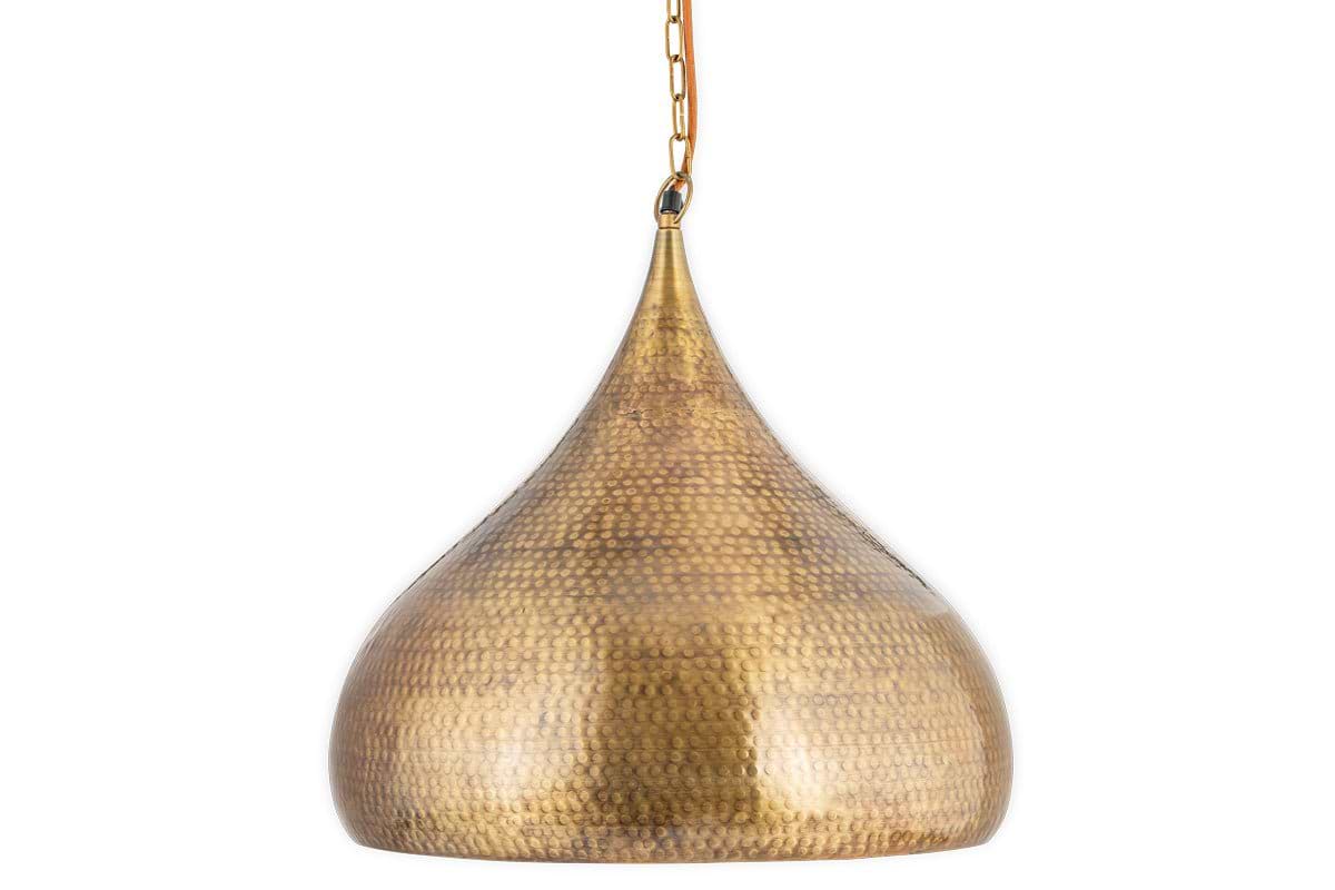 Quinn Statement Hammered Metal Pendant - Large