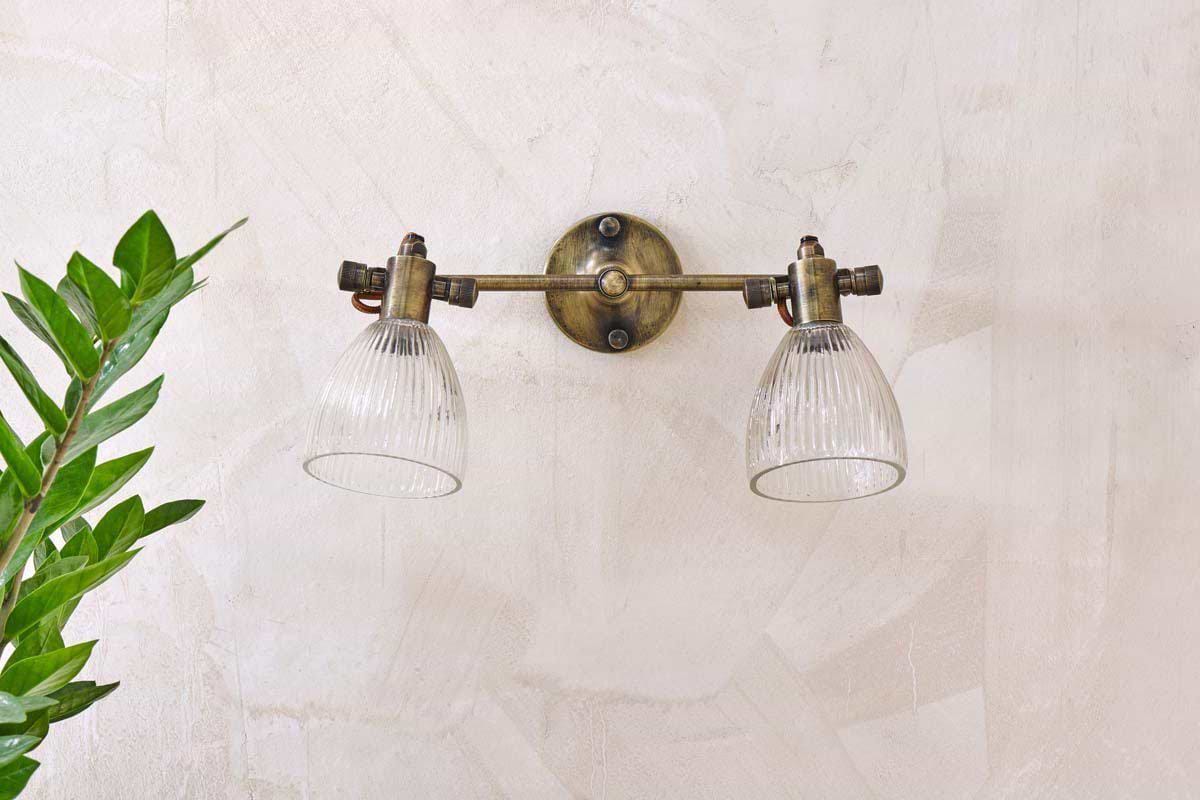 Rarni Recycled Glass Double Wall Light
