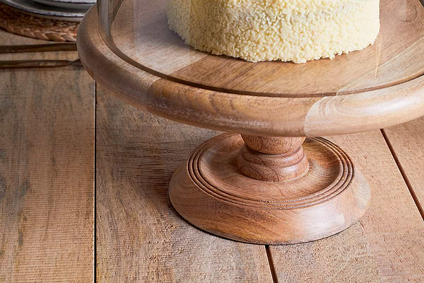 Recycled Glass Dome Cake Stand