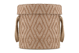 Renu Jute Laundry Basket - Rust & Natural