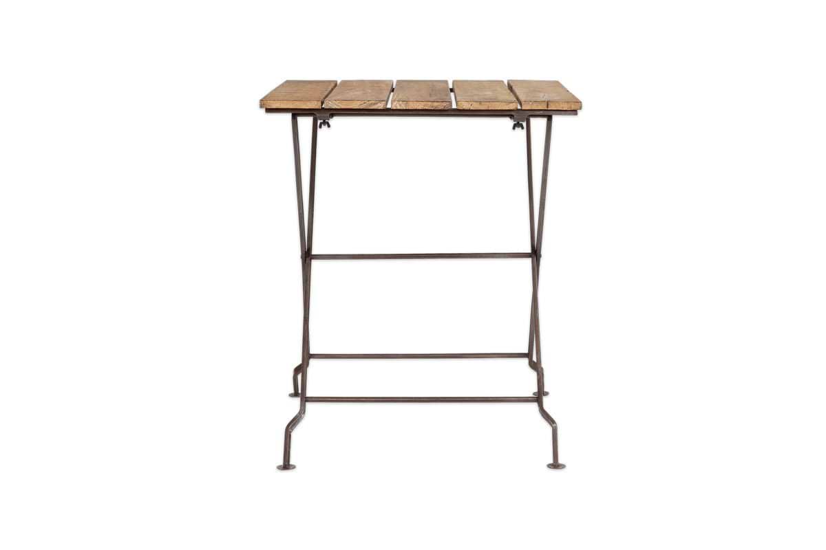 Rishikesh Reclaimed Wood & Iron Folding Table