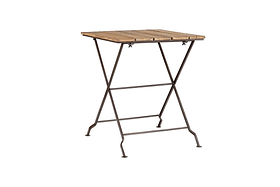 Rishikesh Reclaimed Wood & Iron Folding Table