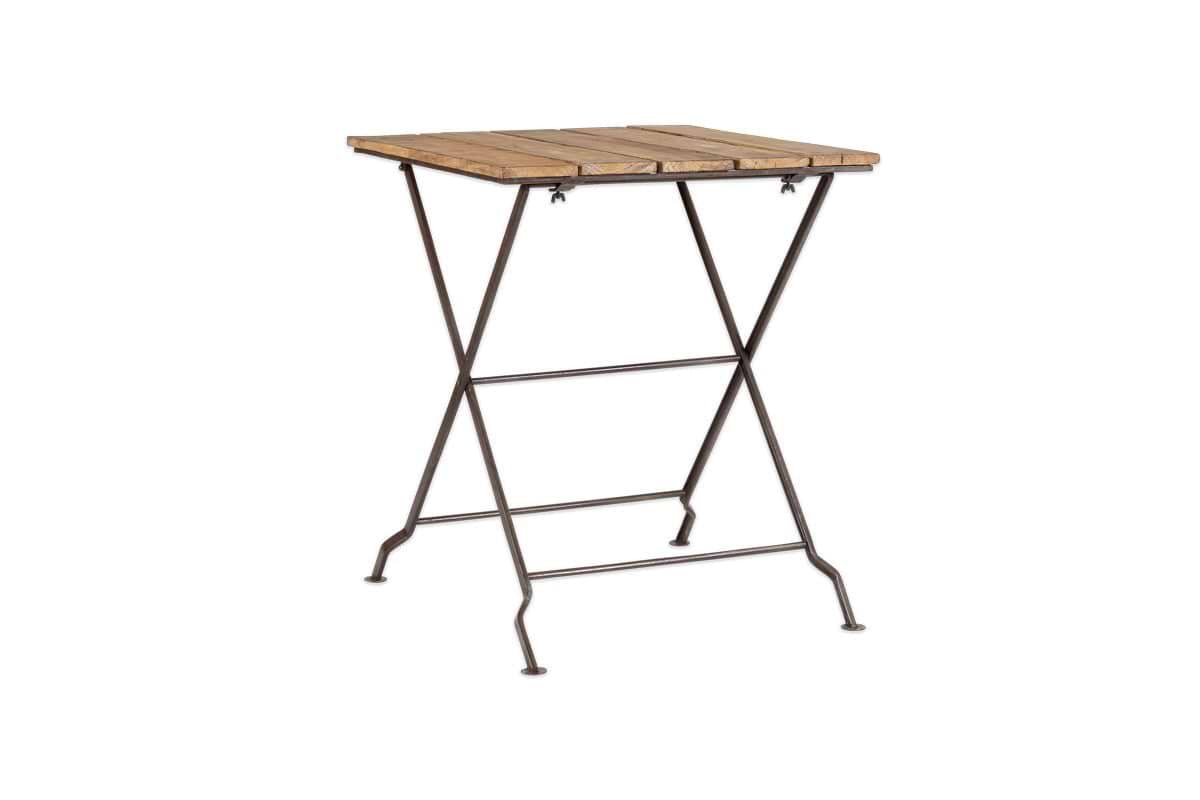 Rishikesh Reclaimed Wood & Iron Folding Table