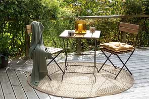 Rishikesh Reclaimed Wood & Iron Folding Table
