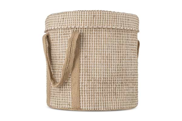 Rohia Laundry Basket - Natural & Cream