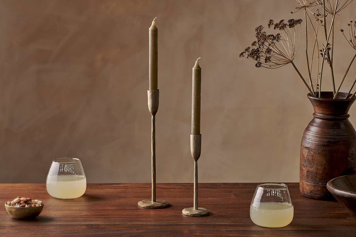 Chaipat Candlestick - Antique Brass – Nkuku