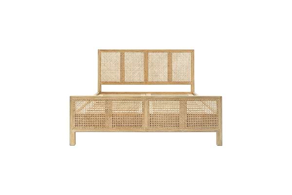 Saharsa Cane & Mango Wood Bed