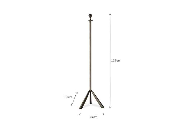 Sahhil Metal Tripod Floor Lamp - Antique Bronze