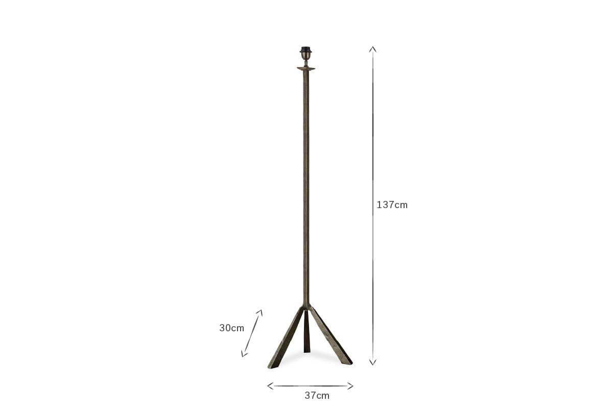 Sahhil Metal Tripod Floor Lamp - Antique Bronze