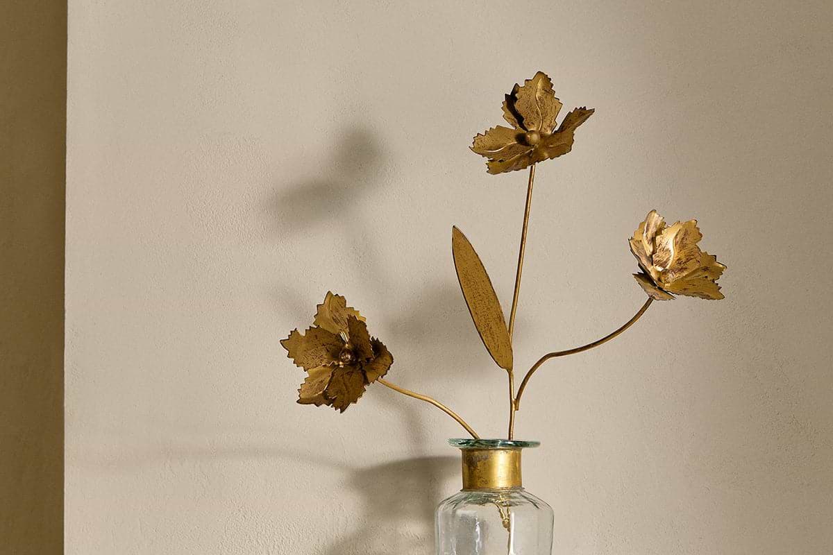 San Stem Floral - Antique Brass