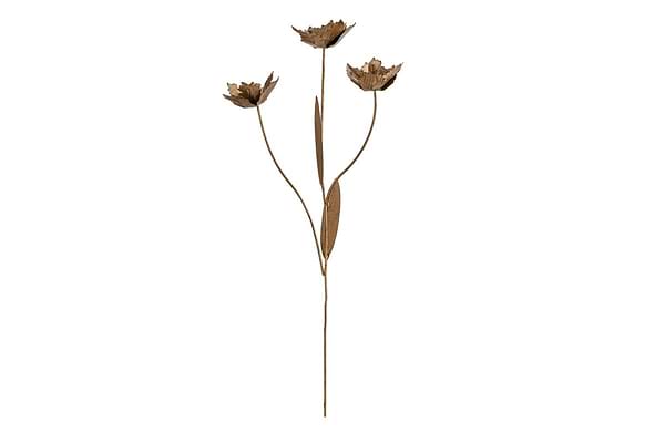 San Stem Floral - Antique Brass