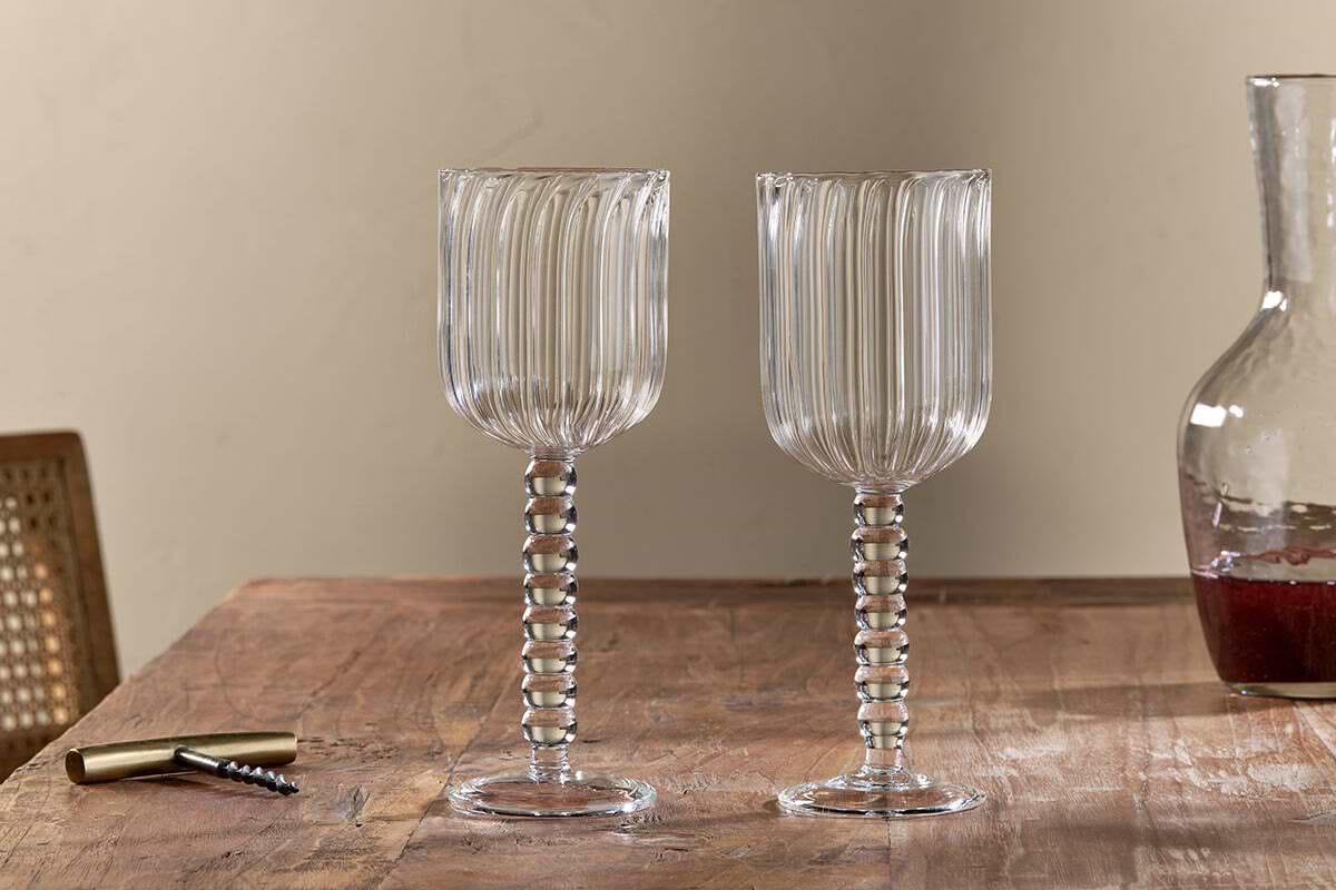 Santosa Wine Glass - Clear (Set of 2)