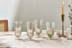 Sigiri Tall Wine Glass - Clear - (Set of 4)