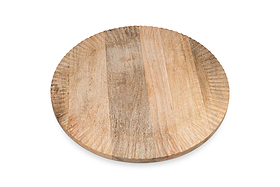 Soria Mango Wood Lazy Susan - Natural-SERVEWARE-Nkuku