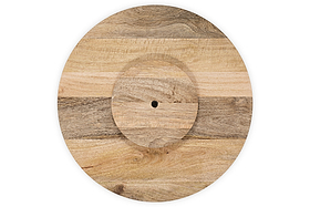 Soria Mango Wood Lazy Susan - Natural-SERVEWARE-Nkuku