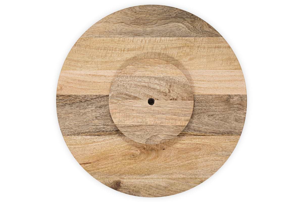 Soria Mango Wood Lazy Susan - Natural