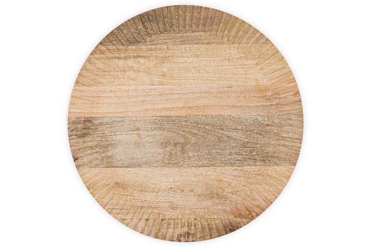 Soria Mango Wood Lazy Susan - Natural-SERVEWARE-Nkuku