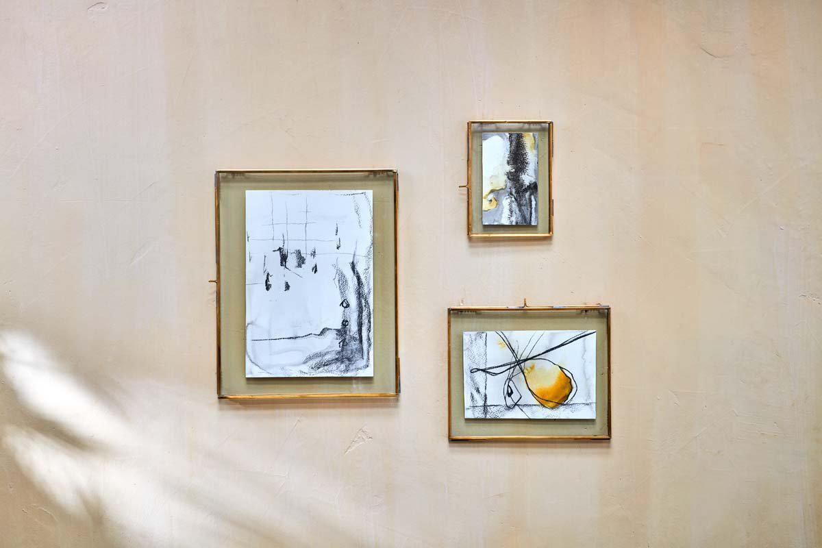 Taluka Kiko Brass Frame-DECORATIVE ACCESSORIES-Nkuku