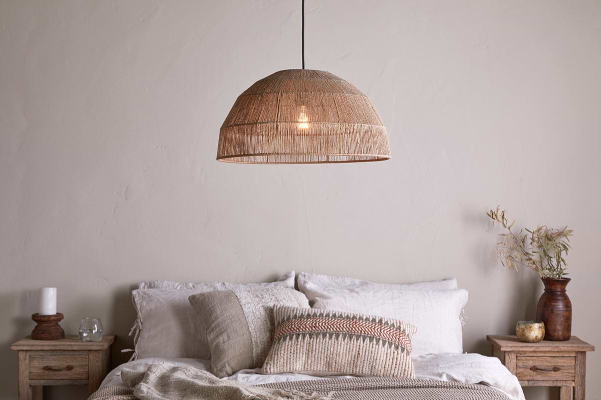 Tivi Natural Jute Lampshade - Natural-SHADES-Nkuku