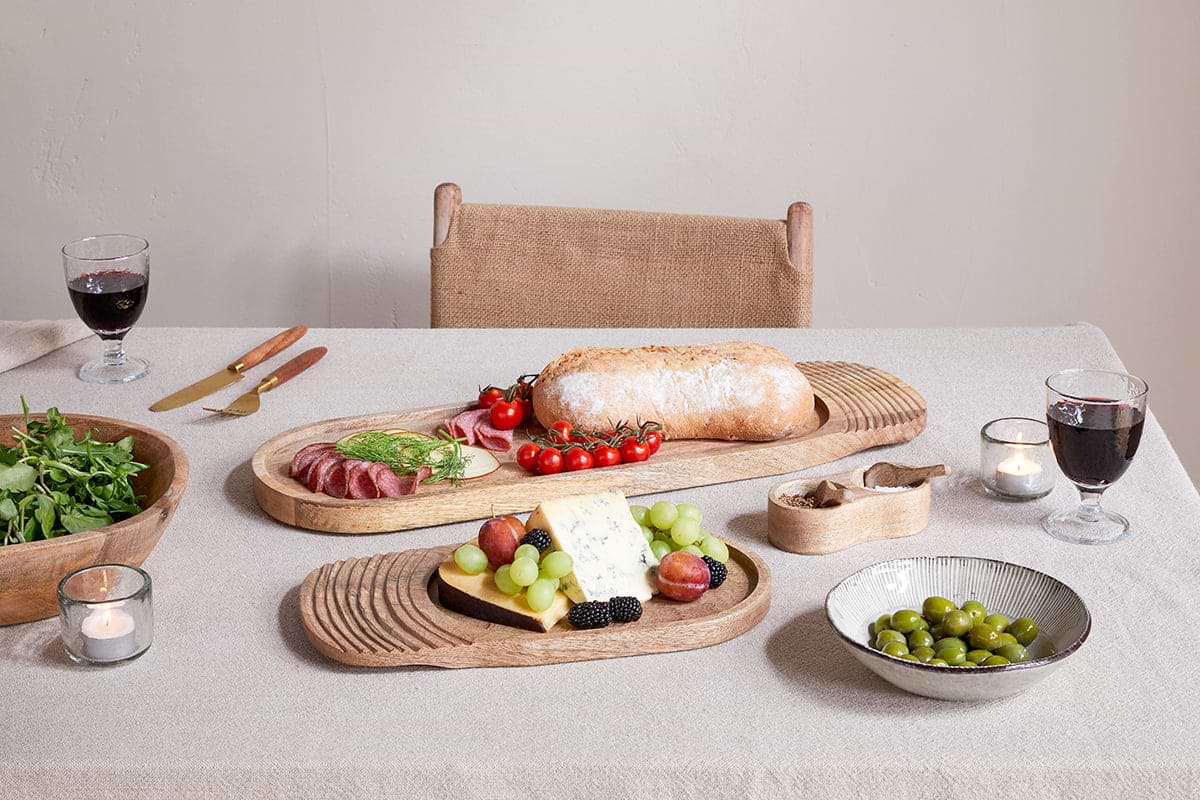 Tivisha Mango Wood Serving Board - Natural-SERVEWARE-Nkuku