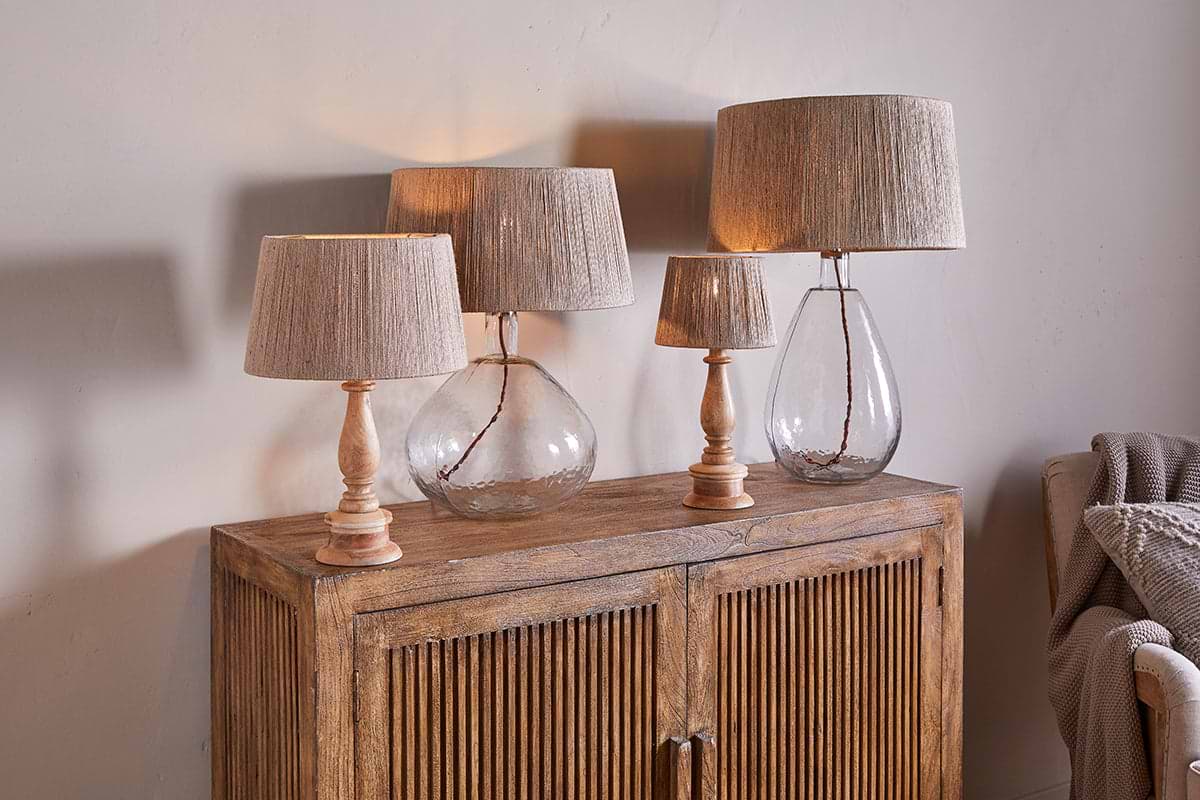 Tiwa Woven Jute Lampshade - Natural